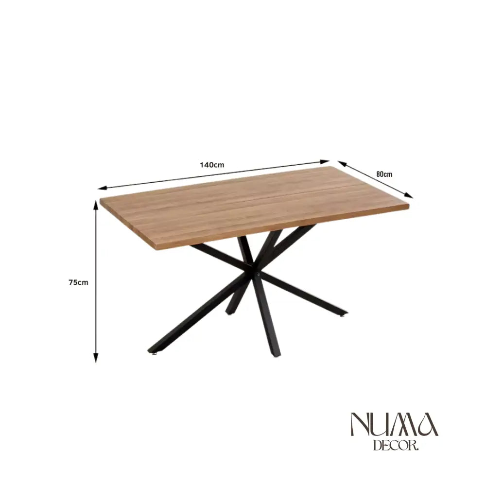 Atlas | Mesa de Madera y Patas de Metal