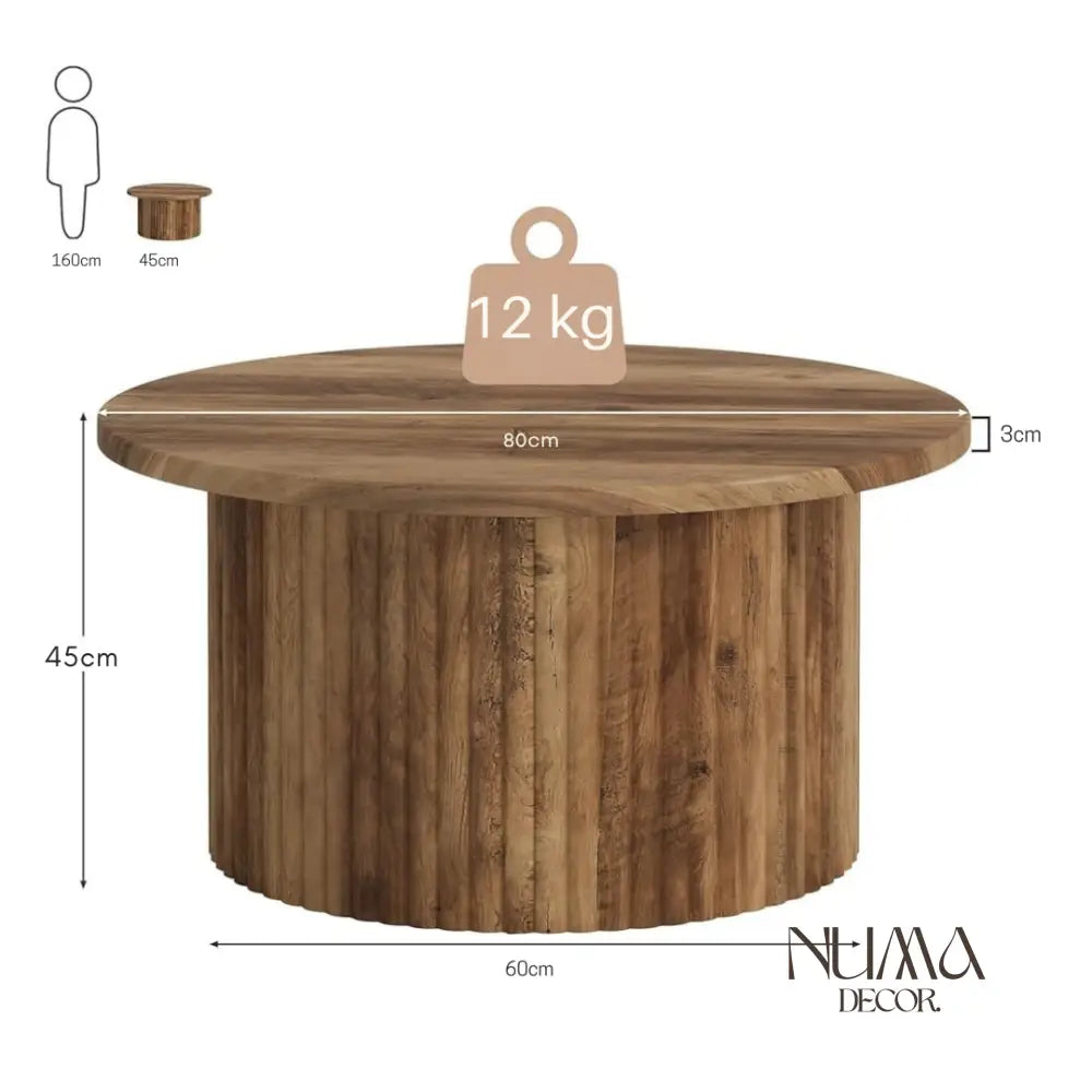 Kora | Diseño Cilíndrico con Relieve de Palillería