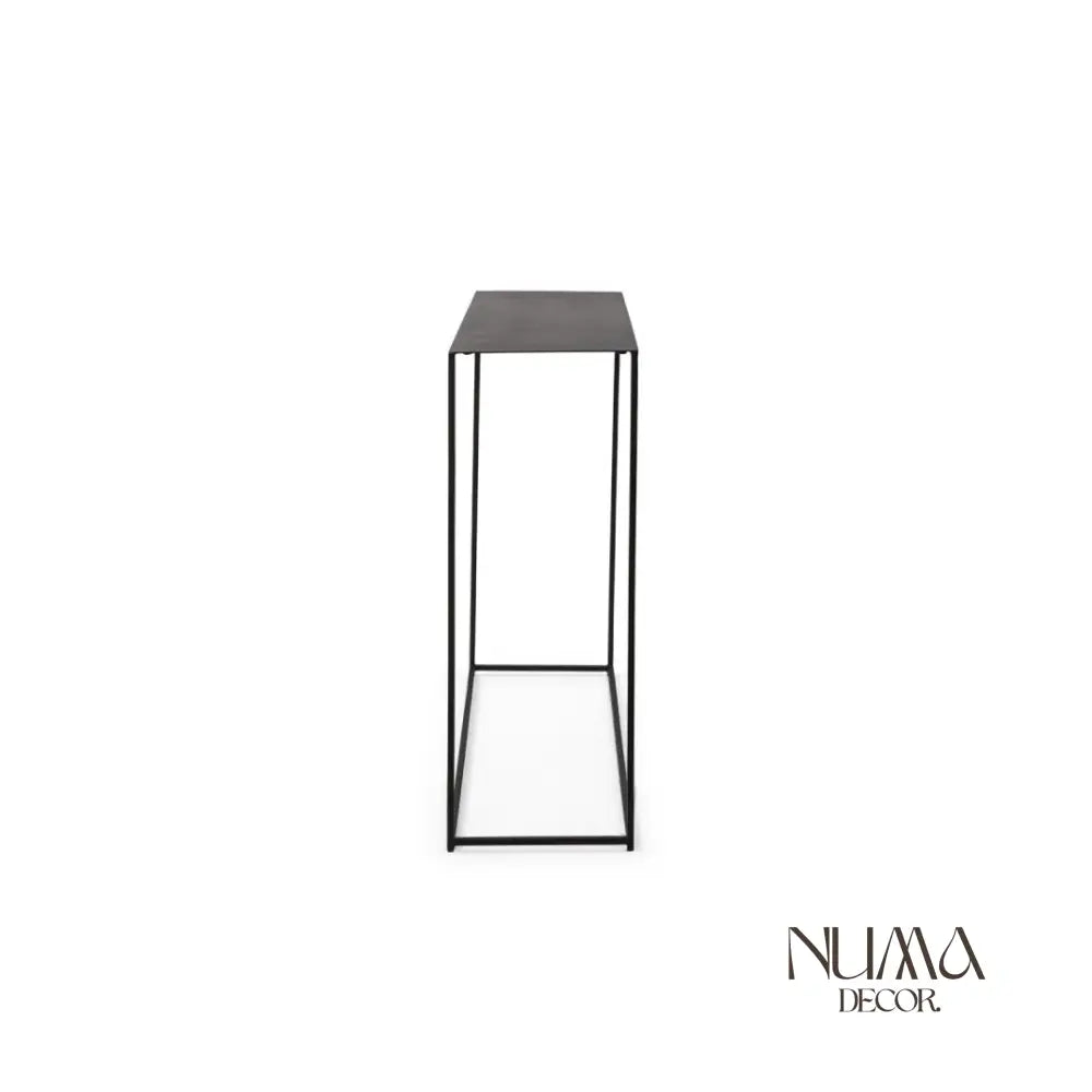 Nero | Consola de estructura minimalista en netal negro