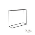 Nero | Consola de estructura minimalista en netal negro