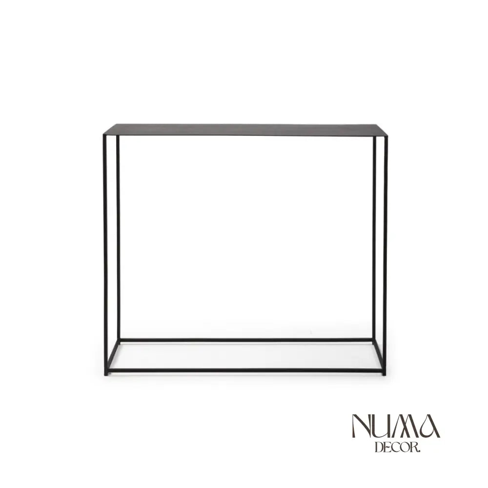 Nero | Consola de estructura minimalista en netal negro