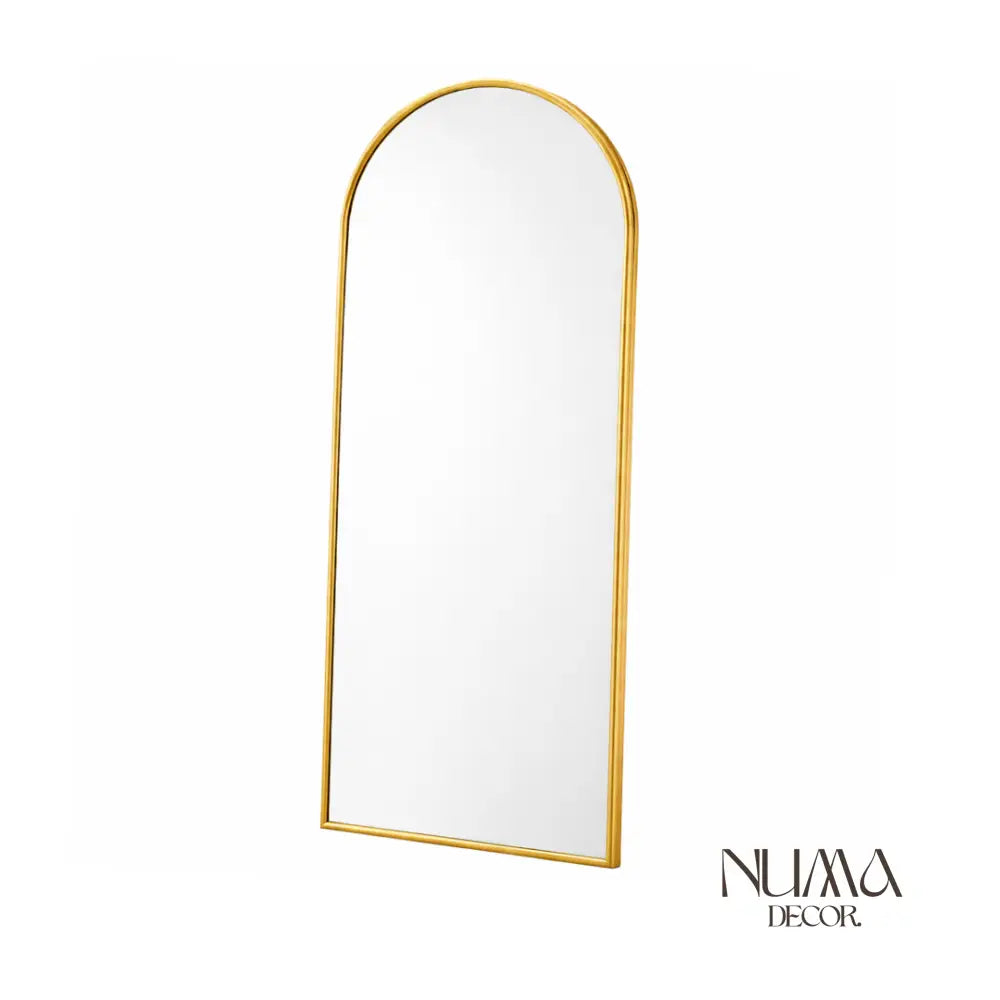 Nova | Espejo con marco fino de metal 162x53cm / Dorado