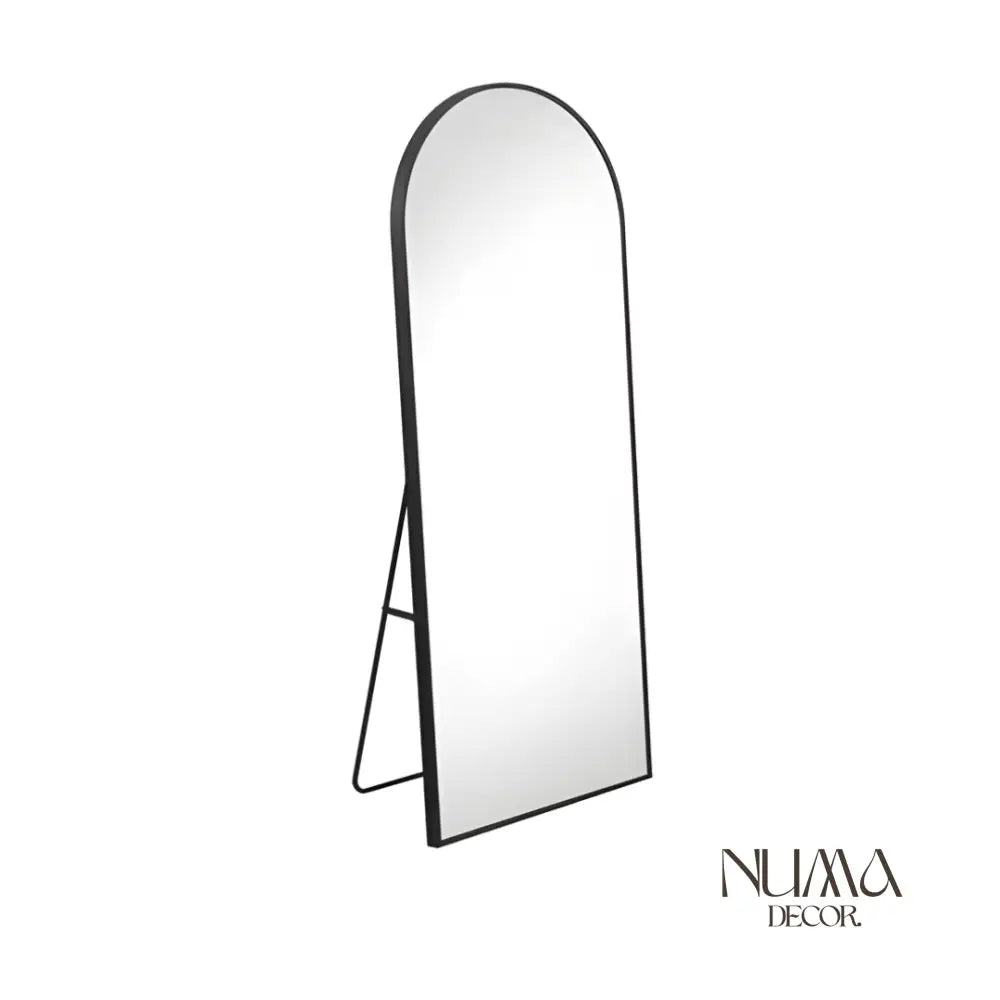 Nova | Espejo con marco fino de metal 162x53cm / Negro