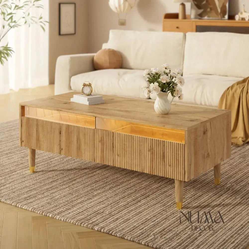 Siena | Mueble TV y mesa de centro con Frontal de Palillería