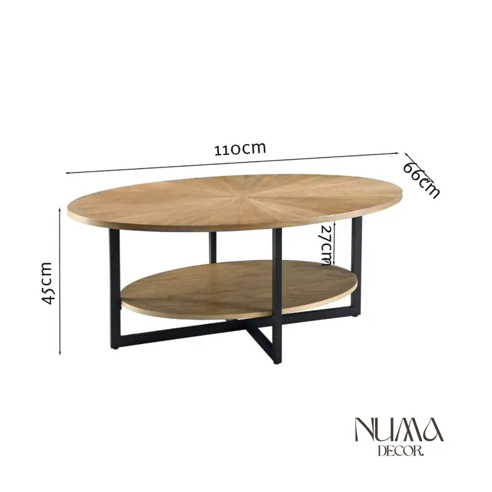 Vega | Ovalada de Doble Altura con Diseño Radial